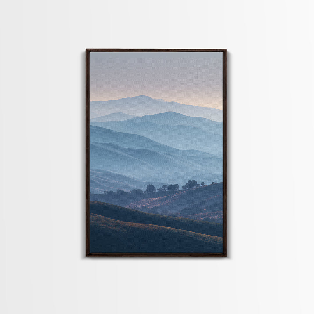Soft Gradient Sunrise Framed Canvas Print, Dental Office Art, Dental Assistant, Office Decor, Fine Art, Calm, Gallery Decor, DOA-2x3-52