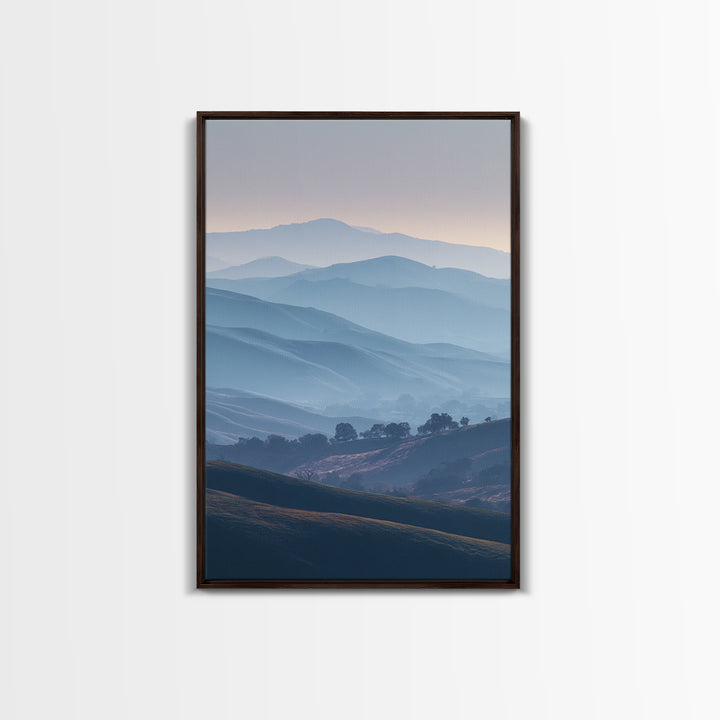 Soft Gradient Sunrise Framed Canvas Print, Dental Office Art, Dental Assistant, Office Decor, Fine Art, Calm, Gallery Decor, DOA-2x3-52