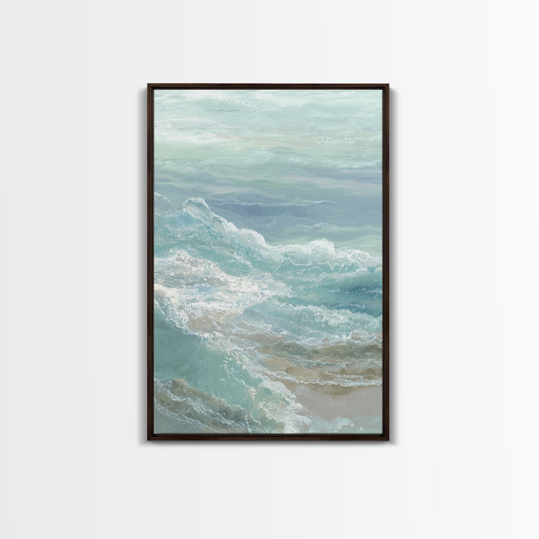 Calming Abstract Ocean Waves Canvas Print, Dental Office Art, Wall Decor, Office Decor, Fine Art, Calm, Contemporary Art, DOA-2x3-9