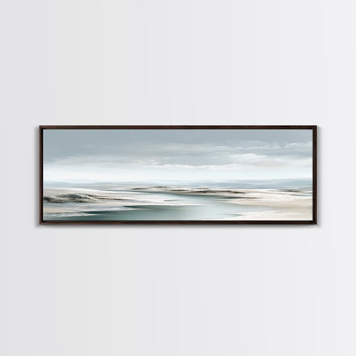 Quiet Coastal Dunes Canvas Print, Dental Office Art, Printable Digital, Office Decor, Calm, Neutral Decor, Modern Decor, DOA-3x1-14