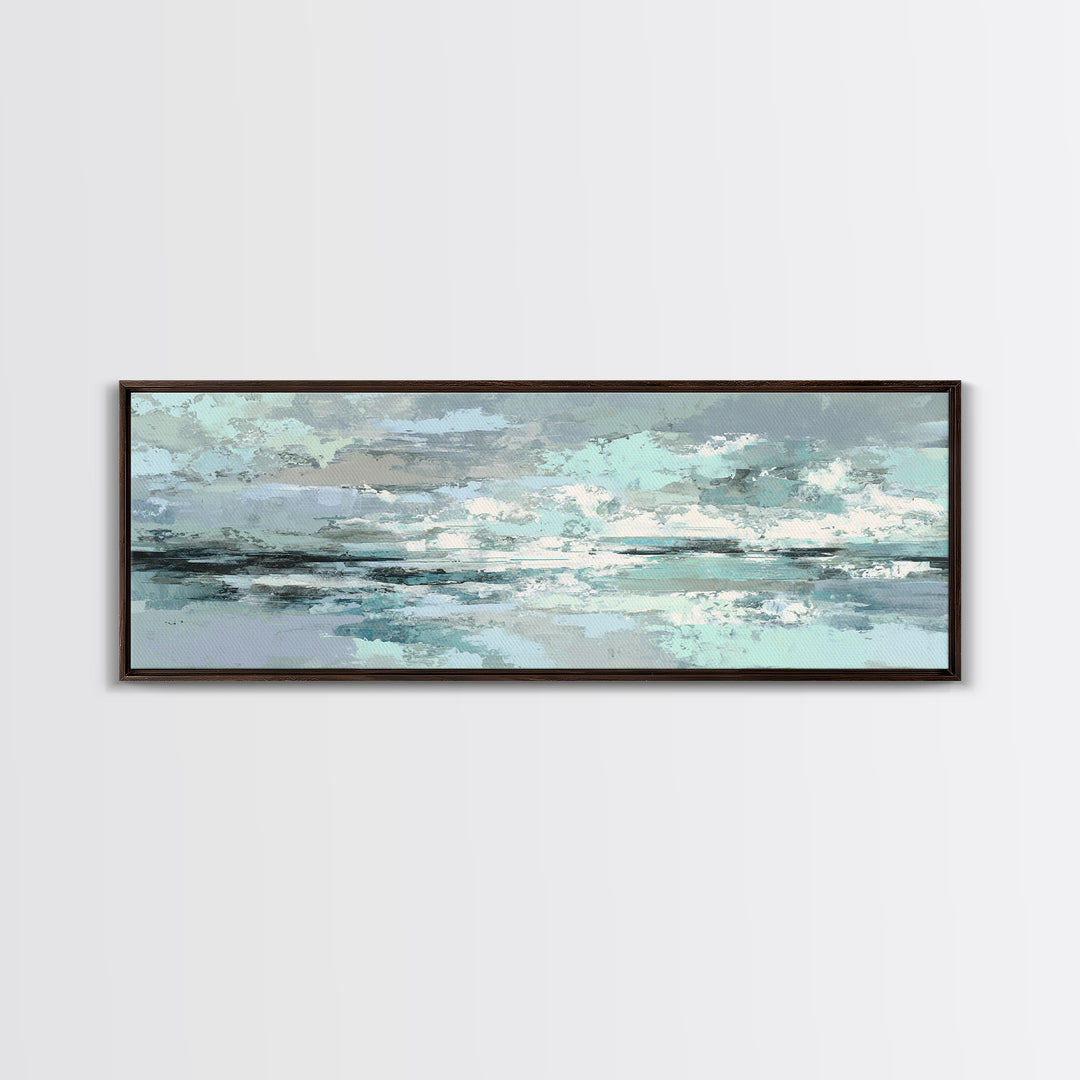 Clean Geometric Art Canvas Print, Dental Office Art, Science Art, Office Decor, Abstract Art, Calm, Boho Decor, DOA-3x1-24