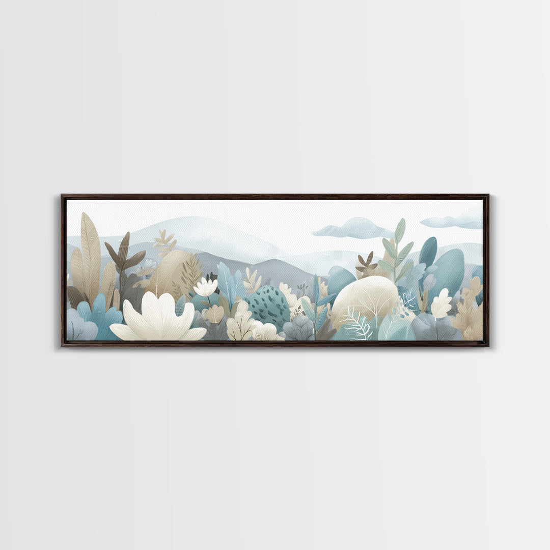 Happy Jungle Animals Canvas Print, Dental Office Art, Statement Artwork, Office Decor, Fine Art, Calm, Printable Wall Art, DOA-3x1-30
