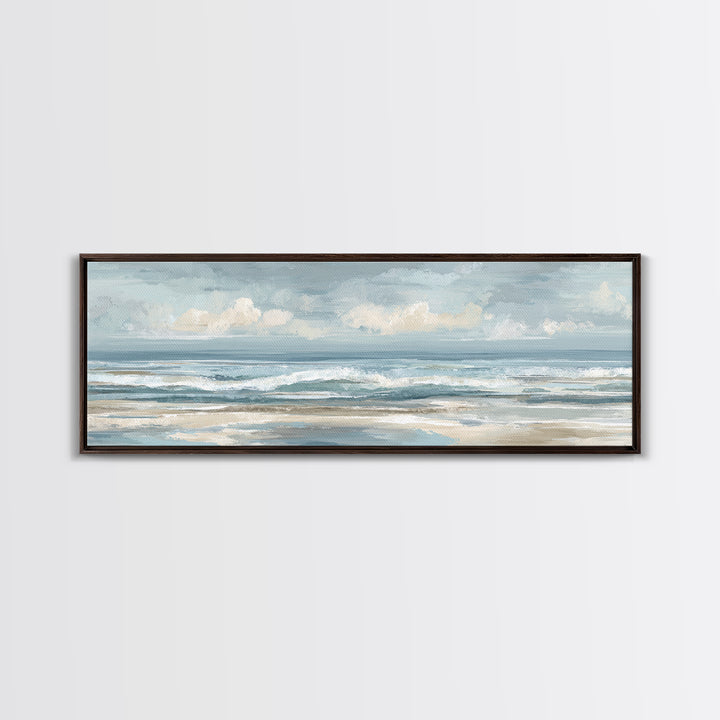 Calming Abstract Ocean Waves Canvas Print, Dental Office Art, Dental, Office Decor, Watercolor Art, Calm, Tooth Art, DOA-3x1-41