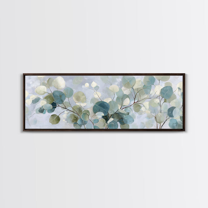 Soft Botanical Eucalyptus Print for Clean Atmosphere Canvas Print, Dental Office Art, Art Print, Office Decor, Fine Art, Calm, DOA-3x1-43