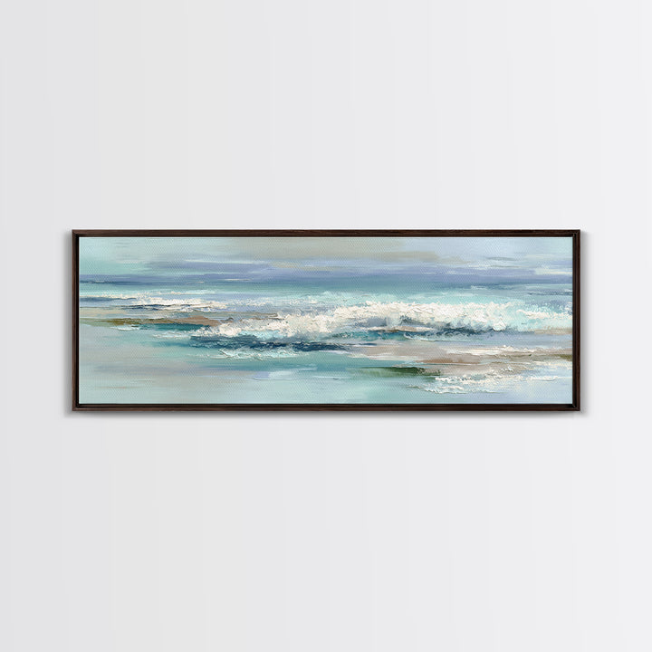 Calming Abstract Ocean Waves Canvas Print, Dental Office Art, Dental, Office Decor, Watercolor Art, Calm, Tooth Art, DOA-3x1-65