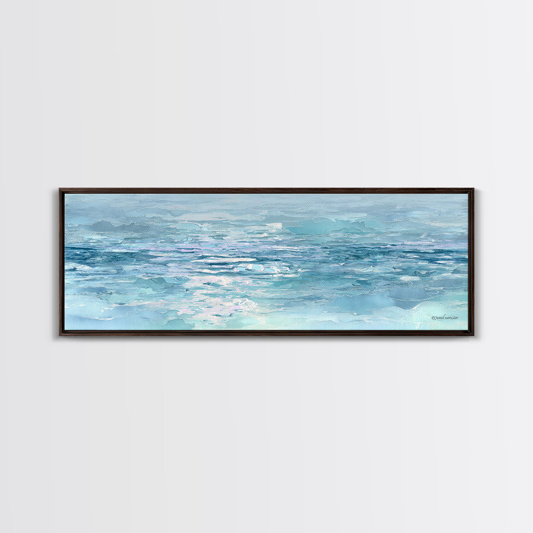 Abstract Water Ripple Pattern Framed Canvas Print, Dental Office Art, Unique Wall Art, Office Decor, Calm, Dental Assistant, DOA-3x1-77