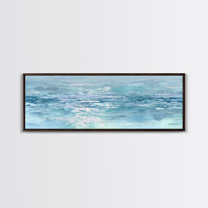 Abstract Water Ripple Pattern Framed Canvas Print, Dental Office Art, Unique Wall Art, Office Decor, Calm, Dental Assistant, DOA-3x1-77