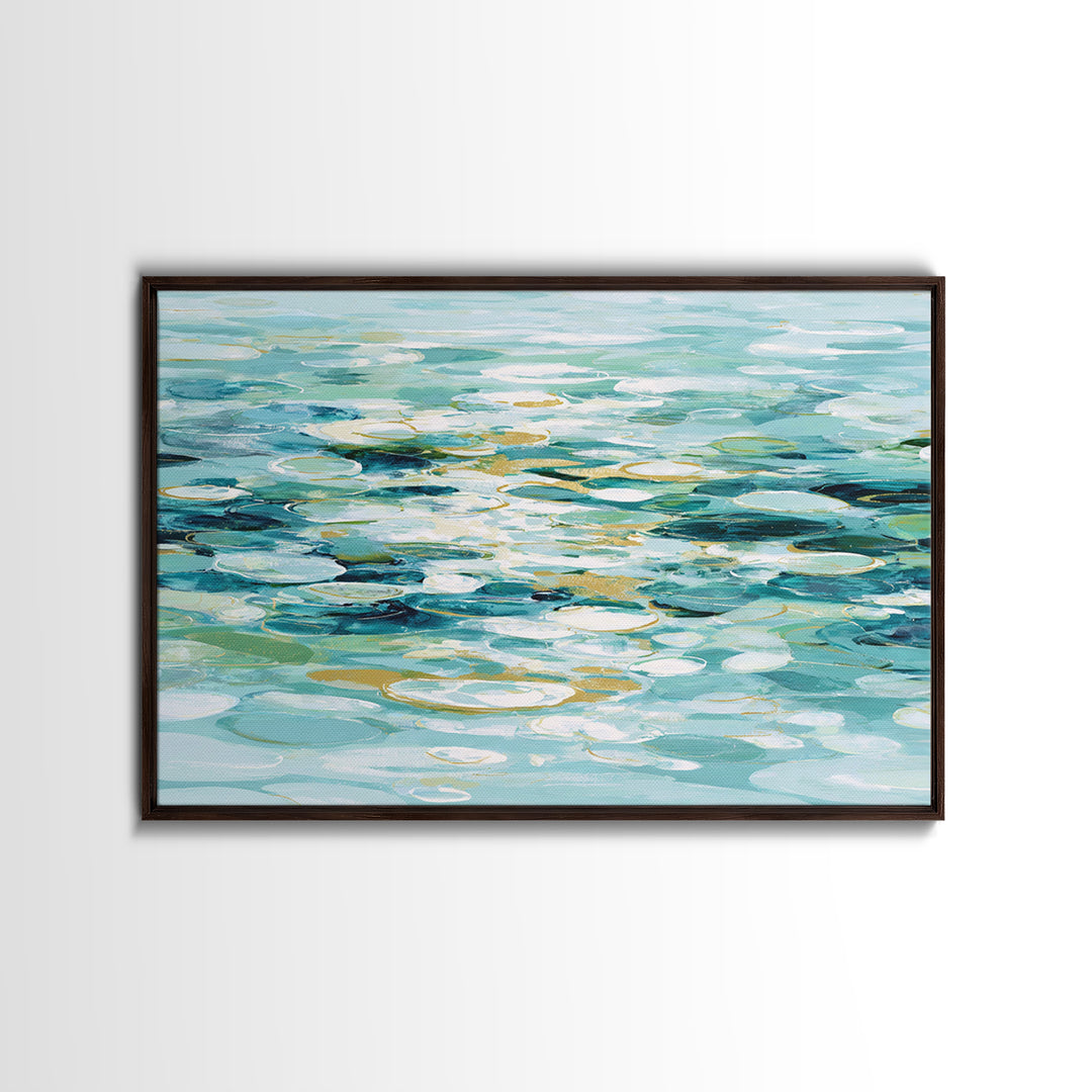 Abstract Water Ripple Pattern Canvas Print, Dental Office Art, Office Decor, Abstract Art, Calm, Dental Art, Digital Artwork, DOA-3x2-17