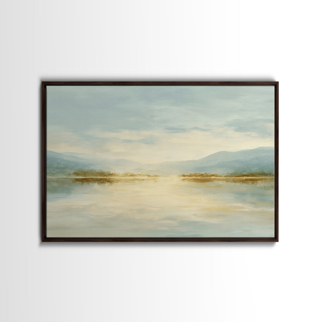 Sunlit Lake with Calming Reflections Canvas Print, Dental Office Art, Medical Office Decor, Office Decor, Fine Art, Calm, DOA-3x2-67