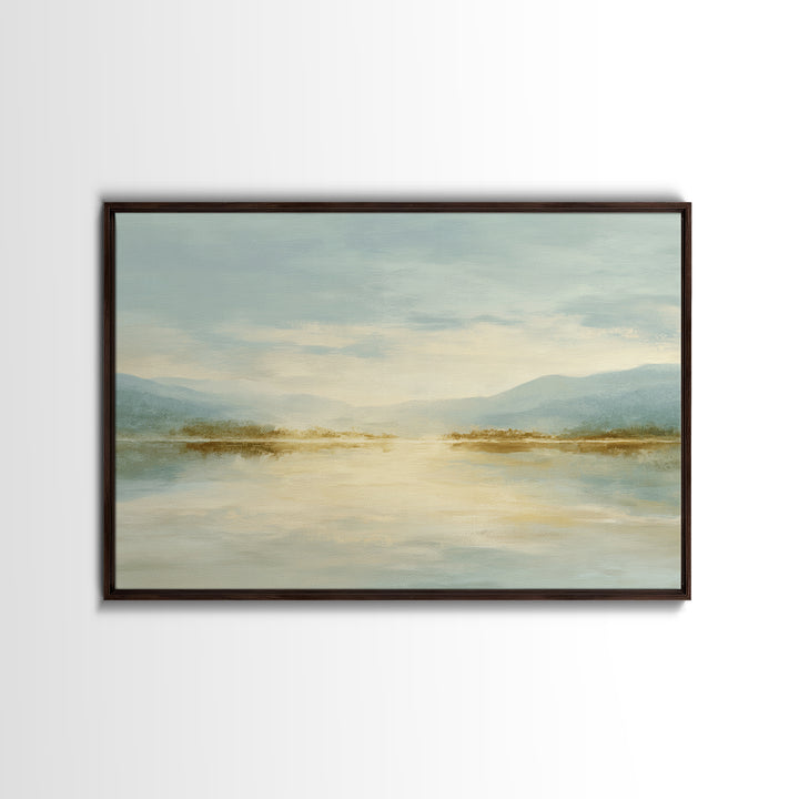 Sunlit Lake with Calming Reflections Canvas Print, Dental Office Art, Medical Office Decor, Office Decor, Fine Art, Calm, DOA-3x2-67