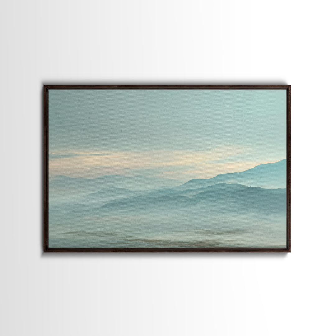 Soft Gradient Sunrise Canvas Print, Dental Office Art, Dental Art, Office Decor, Fine Art, Calm, Dental Gift, Dentist Art, DOA-3x2-72