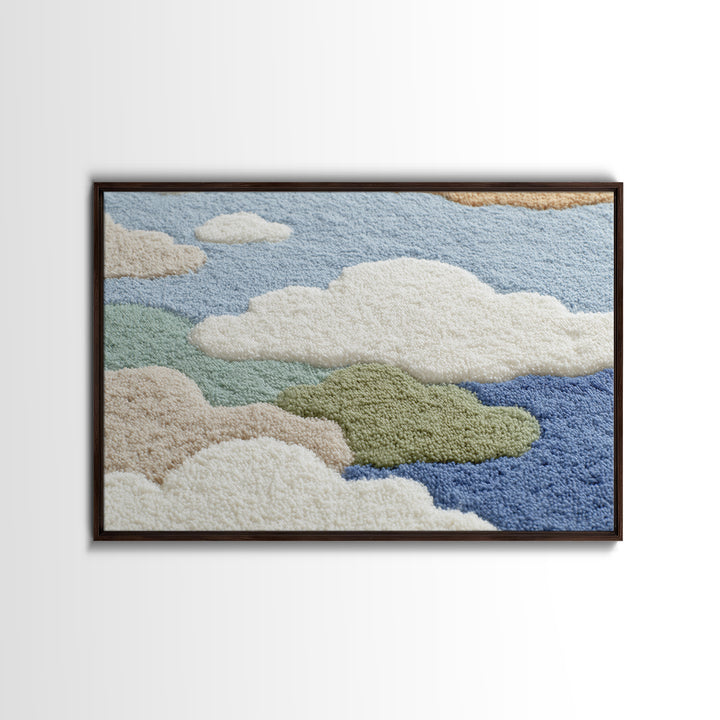 Playful Tooth Shaped Character Framed Canvas Print, Dental Office Art, Dental Wall Art, Office Decor, Abstract Art, Calm, DOA-3x2-82