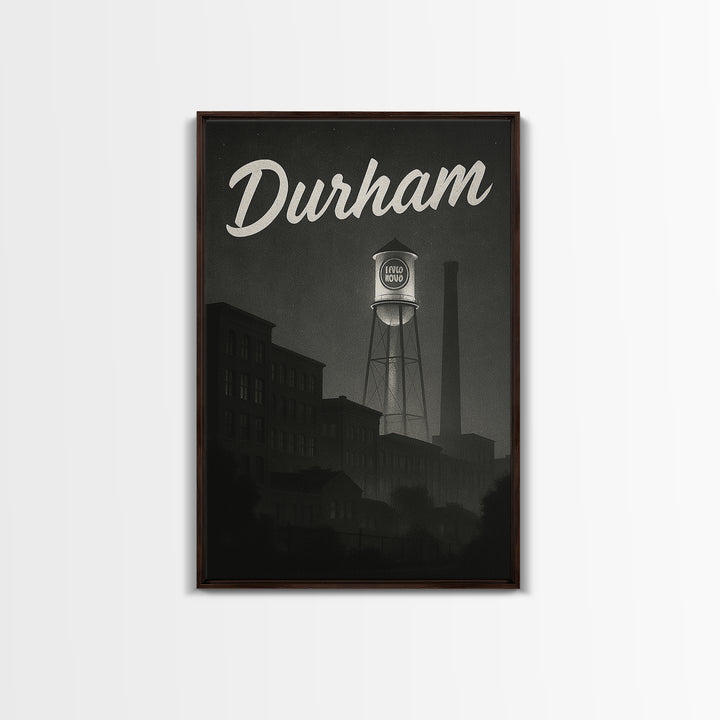 Durham Travel Poster, Canvas Print, Black And White Travel Art, Durham Poster Print, City Art Print, Living Room Wall Art, Poster Print