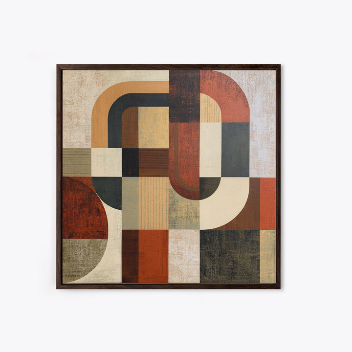 Abstract Composition in Appetite Friendly Warm Tones Canvas Print, Dining Room Art, Dining Room Wall Art, Dining Room Decor, DRA-1x1-100