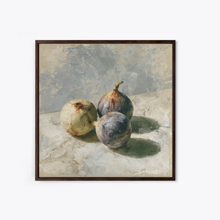 Figs on Marble Framed Canvas Print, Dining Room Art, Printable Art, Dining Room Decor, Fine Art, Dining, Coastal Wall Art, DRA-1x1-47