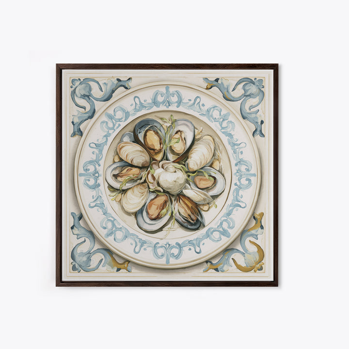 French Bistro Food Illustration Without Text Canvas Print, Dining Room Art, Set of 3 Prints, Dining Room Decor, Dining, DRA-1x1-58