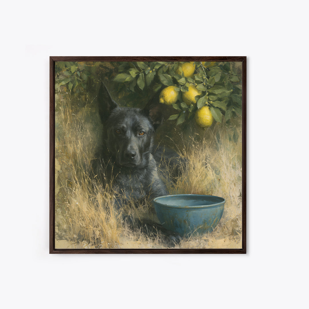 Italian Lemon Branch Canvas Print, Dining Room Art, Modern Decor, Dining Room Decor, Fine Art, Dining, Home Decor, Fall Decor, DRA-1x1-77