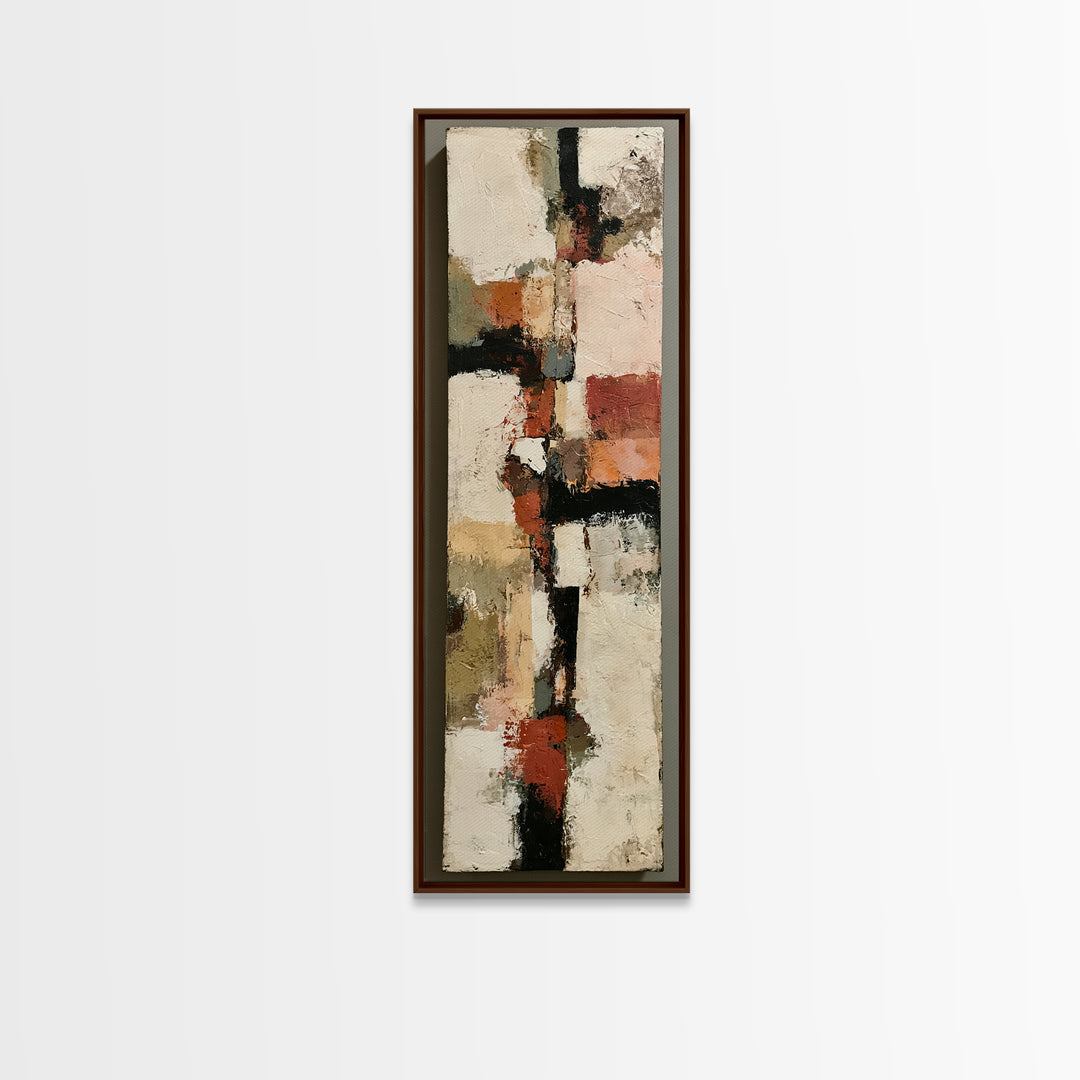 Abstract Composition in Appetite Friendly Warm Tones Canvas Print, Dining Room Art, Food Art, Dining Room Decor, Abstract Art, DRA-1x3-16