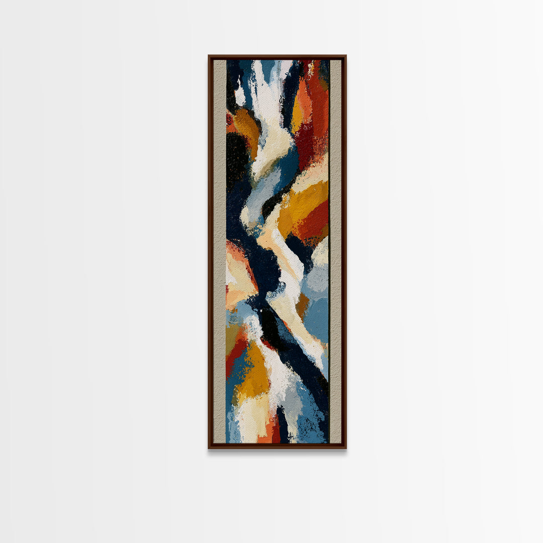 Abstract Composition in Appetite Friendly Warm Tones Canvas Print, Dining Room Art, Home Decor, Dining Room Decor, Dining, DRA-1x3-64