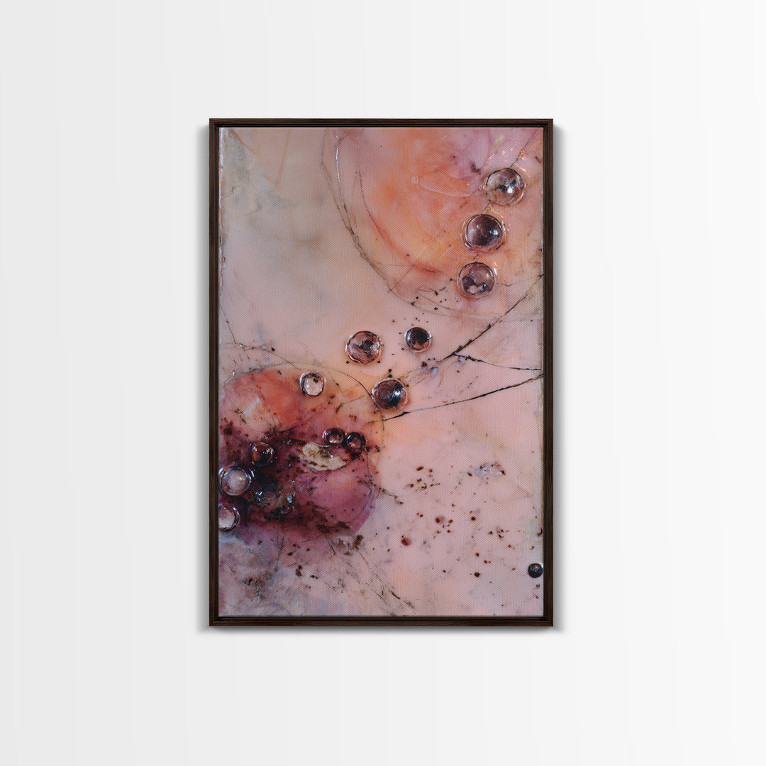Peach and Plum Still Life Framed Canvas Print, Dining Room Art, Food Art, Dining Room Decor, Fine Art, Dining, DRA-2x3-100