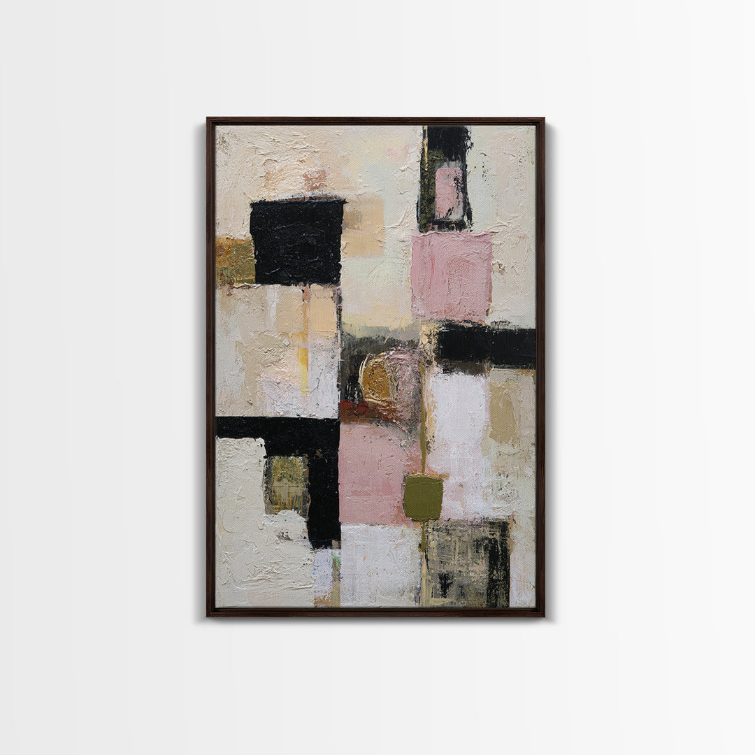 Abstract Composition in Appetite Friendly Warm Tones Canvas Print, Dining Room Art, Fine Art Print, Dining Room Decor, Dining, DRA-2x3-12
