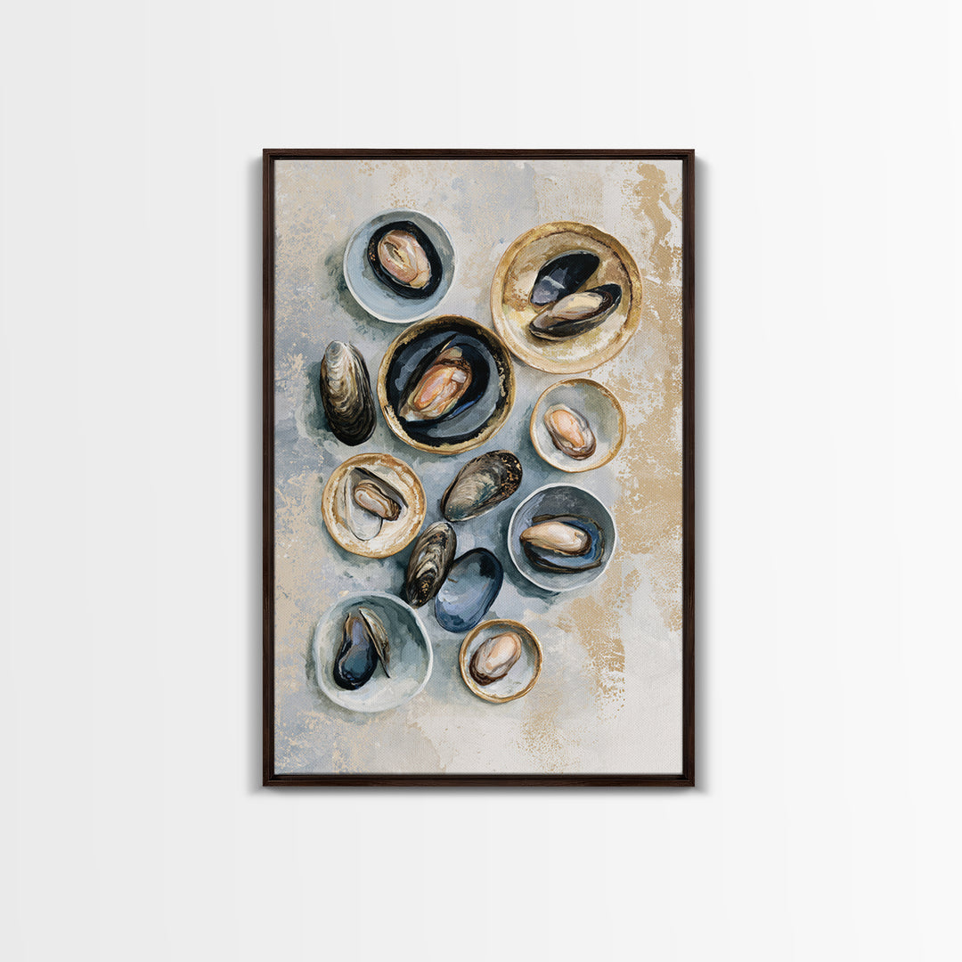 French Bistro Food Illustration Without Text Canvas Print, Dining Room Art, Fine Art Print, Dining Room Decor, Dining, DRA-2x3-18