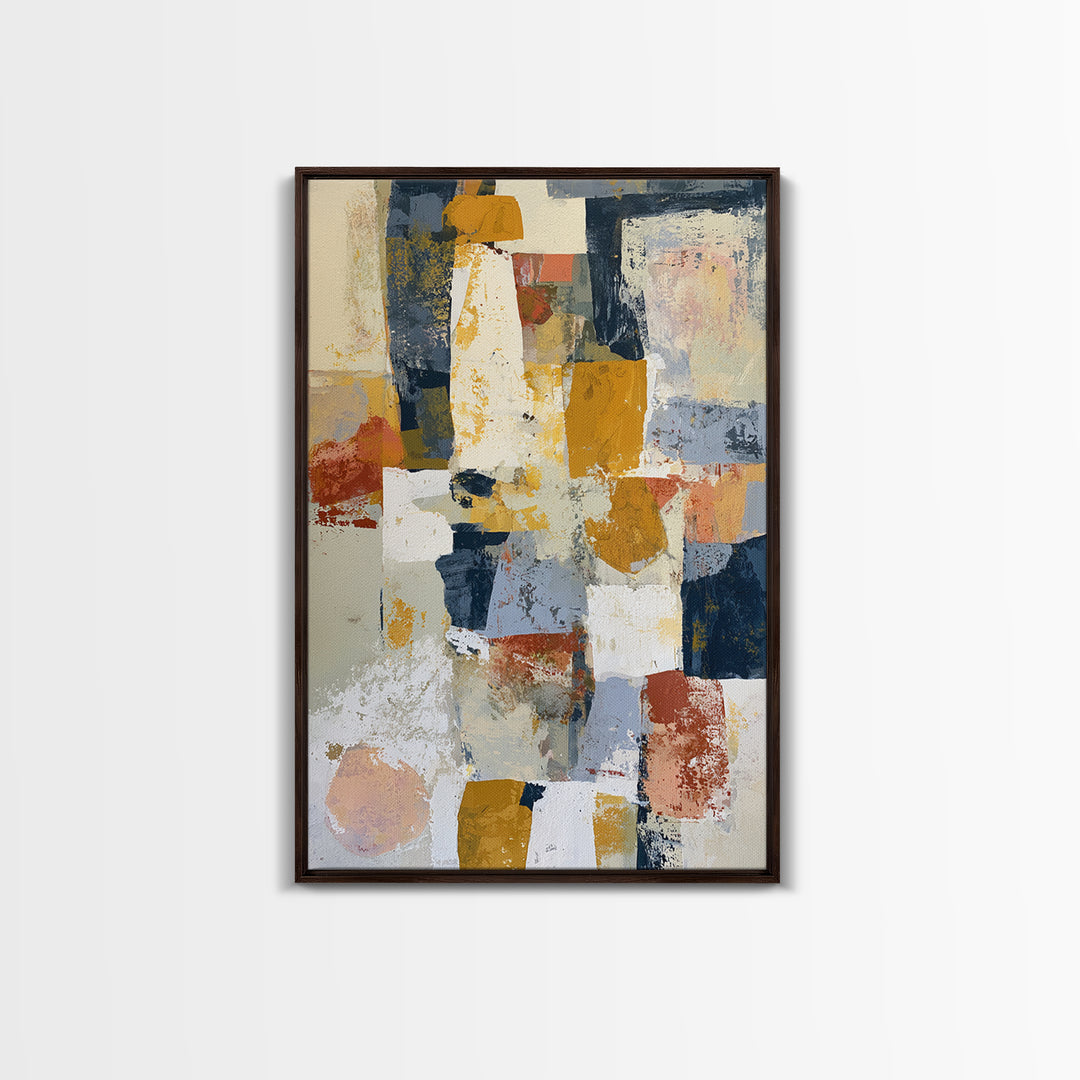 Abstract Composition in Appetite Friendly Warm Tones Canvas Print, Dining Room Art, Printable Art, Dining Room Decor, Dining, DRA-2x3-36