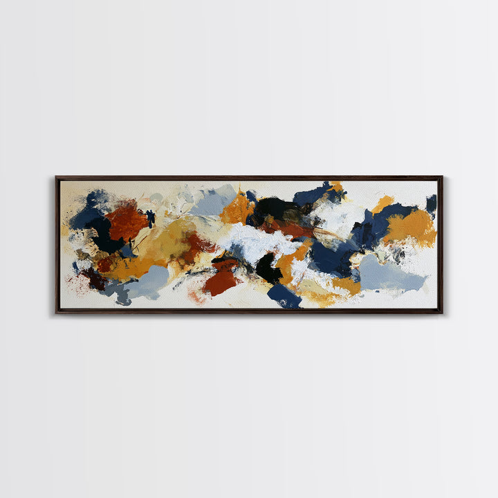 Abstract Composition in Appetite Friendly Warm Tones Canvas Print, Dining Room Art, Coastal Wall Art, Dining Room Decor, Dining, DRA-3x1-20