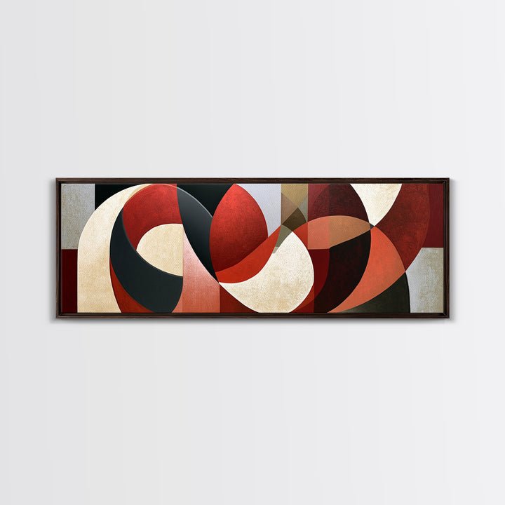 Abstract Red Wine Swirl Canvas Print, Dining Room Art, Fall Decor, Dining Room Decor, Dining, Kitchen Art, Living Room Decor, DRA-3x1-34