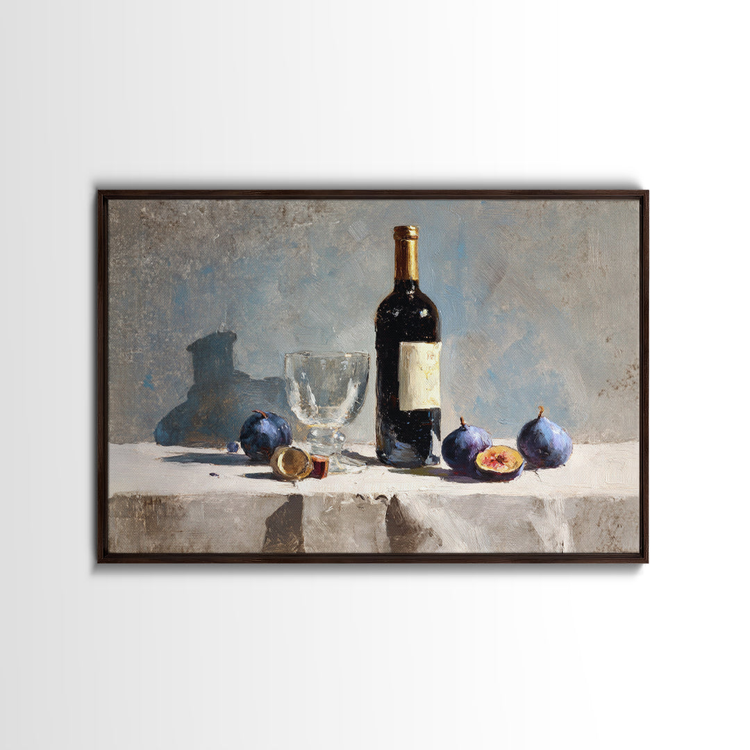 Modern Kitchen Herbs Framed Canvas Print, Dining Room Art, Canvas Art, Dining Room Decor, Watercolor Art, Dining, DRA-3x2-13