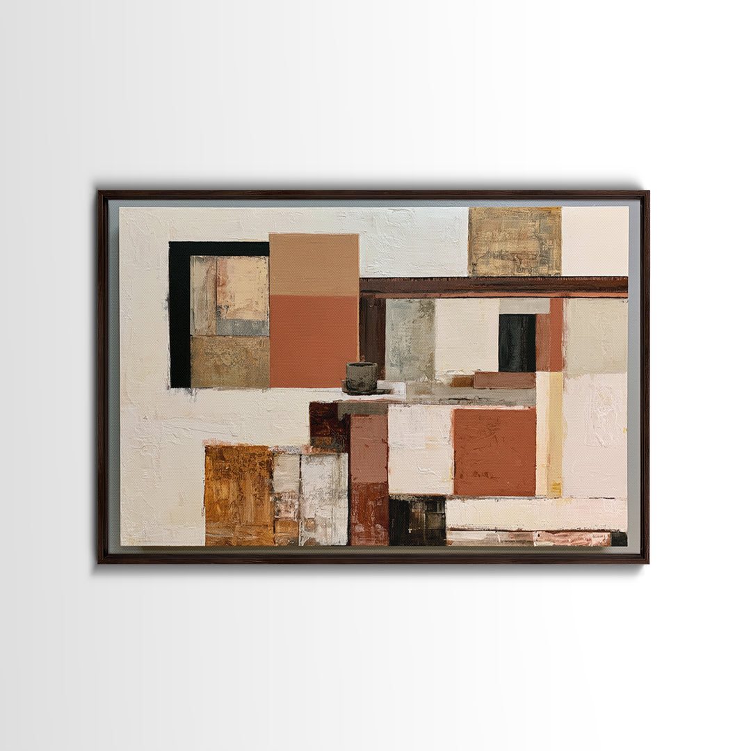 Abstract Composition in Appetite Friendly Warm Tones Canvas Print, Dining Room Art, Canvas Art, Dining Room Decor, Dining, DRA-3x2-32