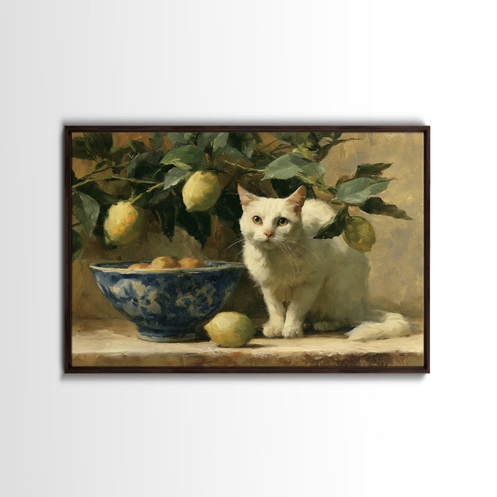Italian Lemon Branch Canvas Print, Dining Room Art, Printable Art, Dining Room Decor, Watercolor Art, Dining, Coastal Wall Art, DRA-3x2-57