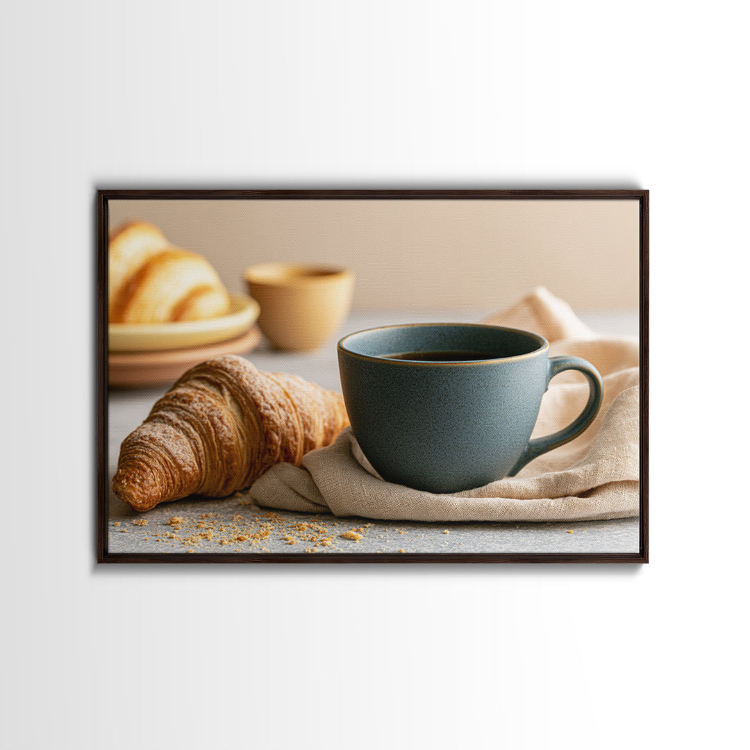 Coffee and Pastry Scene for Breakfast Nook Canvas Print, Dining Room Art, Canvas Art, Dining Room Decor, Fine Art, Dining, DRA-3x2-66