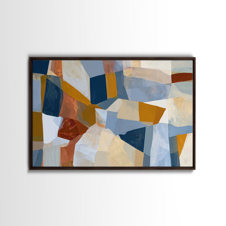 Abstract Composition in Appetite Friendly Warm Tones Canvas Print, Dining Room Art, Coastal Wall Art, Dining Room Decor, Dining, DRA-3x2-80