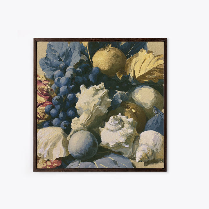 Bold Maximalist Still Life Framed Canvas Print, Eclectic Art, Digital Print, Living Room Decor, Eclectic, Fine Art Print, ECL-1x1-27