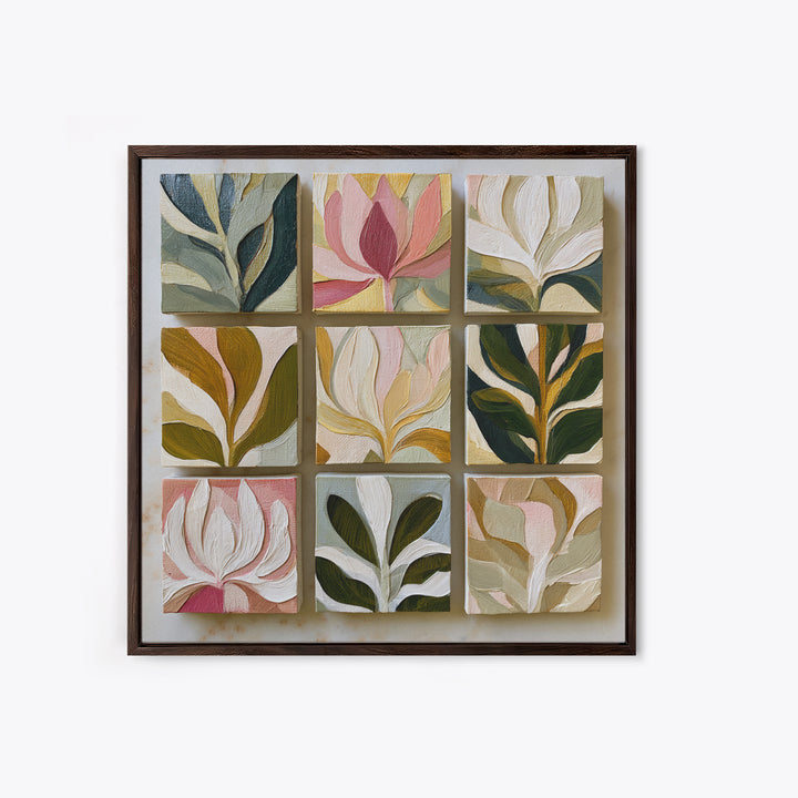 Matisse Inspired Cutouts with Botanical Details Canvas Print, Eclectic Art, Gallery Decor, Living Room Decor, Eclectic, ECL-1x1-6