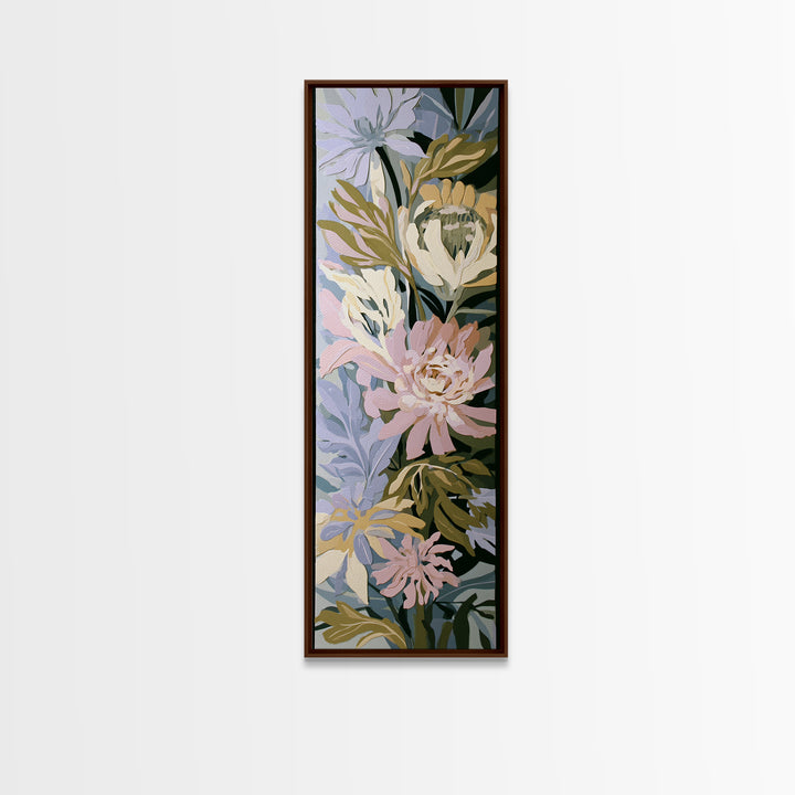 Matisse Inspired Cutouts with Botanical Details Canvas Print, Eclectic Art, Wall Art, Living Room Decor, Oil Painting, Eclectic, ECL-1x3-18