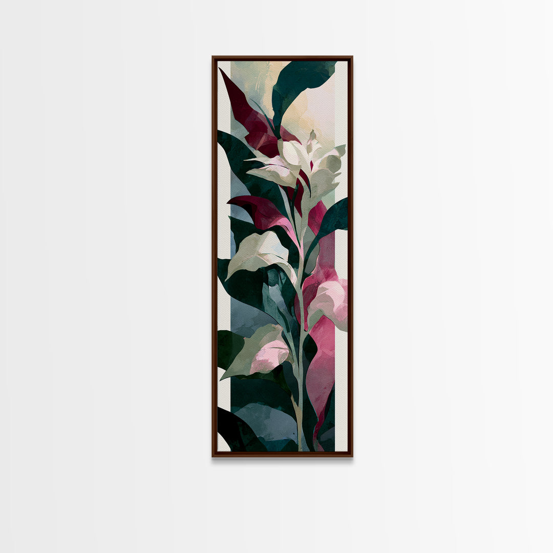 Matisse Inspired Cutouts with Botanical Details Canvas Print, Eclectic Art, Wall Art, Living Room Decor, Oil Painting, Eclectic, ECL-1x3-42