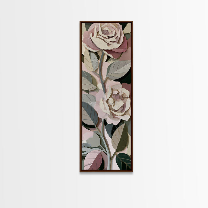 Matisse Inspired Cutouts with Botanical Details Canvas Print, Eclectic Art, Digital Prints, Living Room Decor, Eclectic, ECL-1x3-66