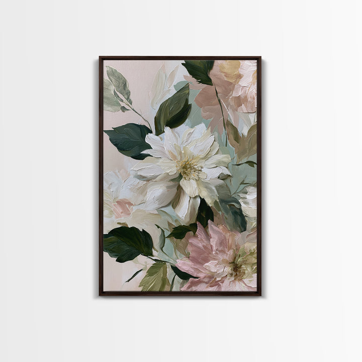 Matisse Inspired Cutouts with Botanical Details Framed Canvas Print, Eclectic Art, Artwork, Living Room Decor, Eclectic, ECL-2x3-38