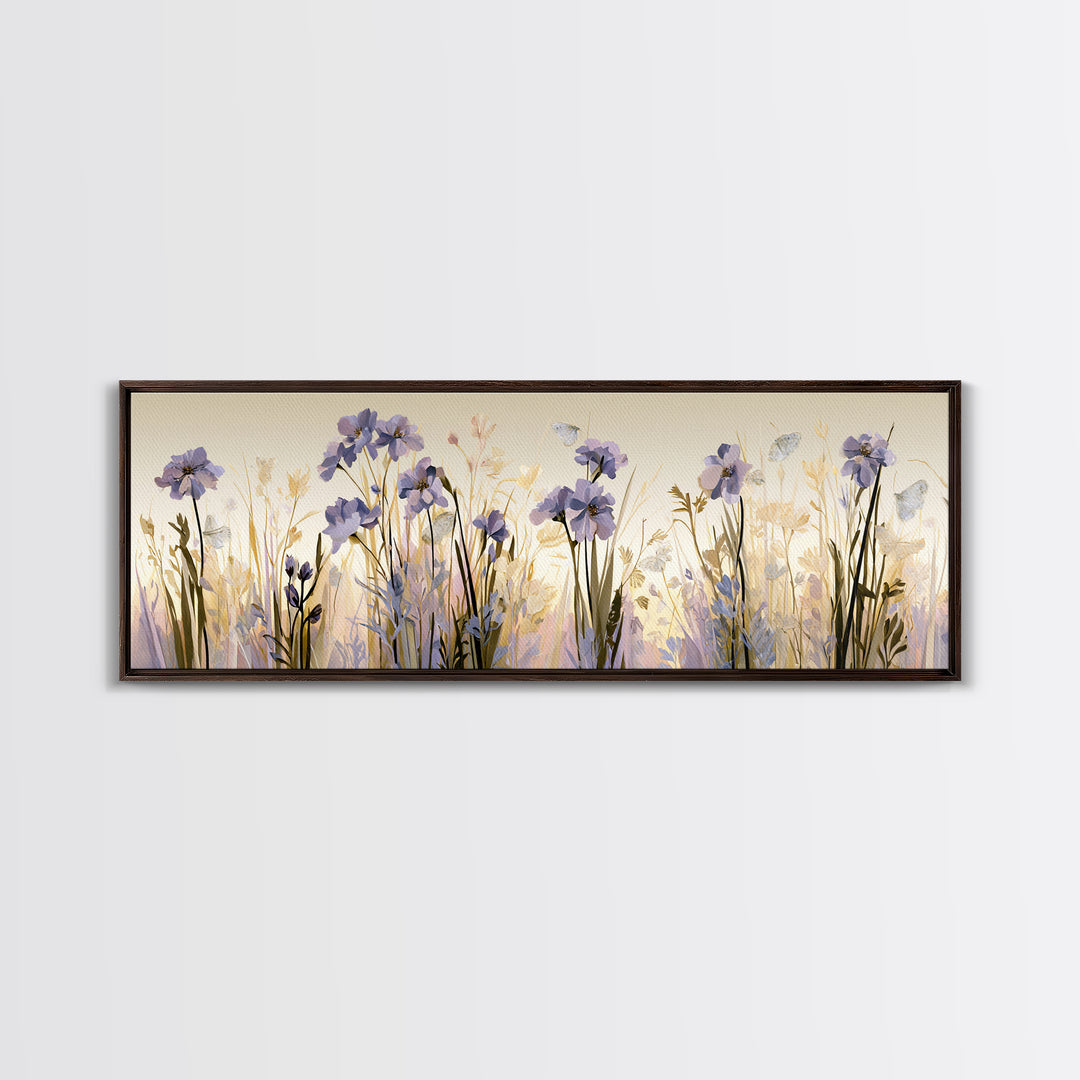 Botanical Collage with Butterflies and Old Paper Canvas Print, Eclectic Art, Unique Wall Art, Living Room Decor, Eclectic, ECL-3x1-5