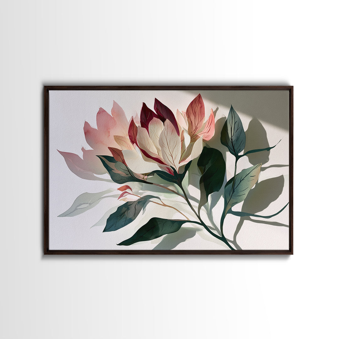 Matisse Inspired Cutouts with Botanical Details Canvas Print, Eclectic Art, Statement Artwork, Living Room Decor, Eclectic, ECL-3x2-58