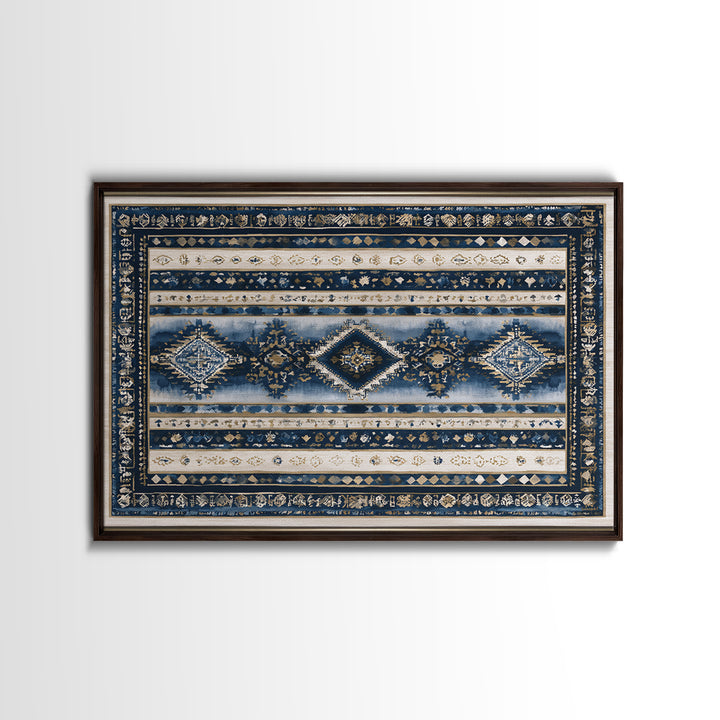 Layered Tapestry Pattern Canvas Print, Eclectic Art, Abstract Art, Living Room Decor, Fine Art, Eclectic, Neutral Decor, ECL-3x2-68