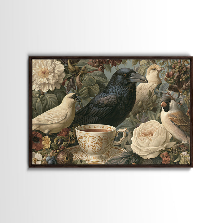Odd Dream Garden Framed Canvas Print, Eclectic Art, Room Decor, Living Room Decor, Fine Art, Eclectic, Artwork, Original Art, ECL-3x2-69