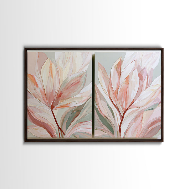 Matisse Inspired Cutouts with Botanical Details Canvas Print, Eclectic Art, Contemporary Art, Living Room Decor, Eclectic, ECL-3x2-82