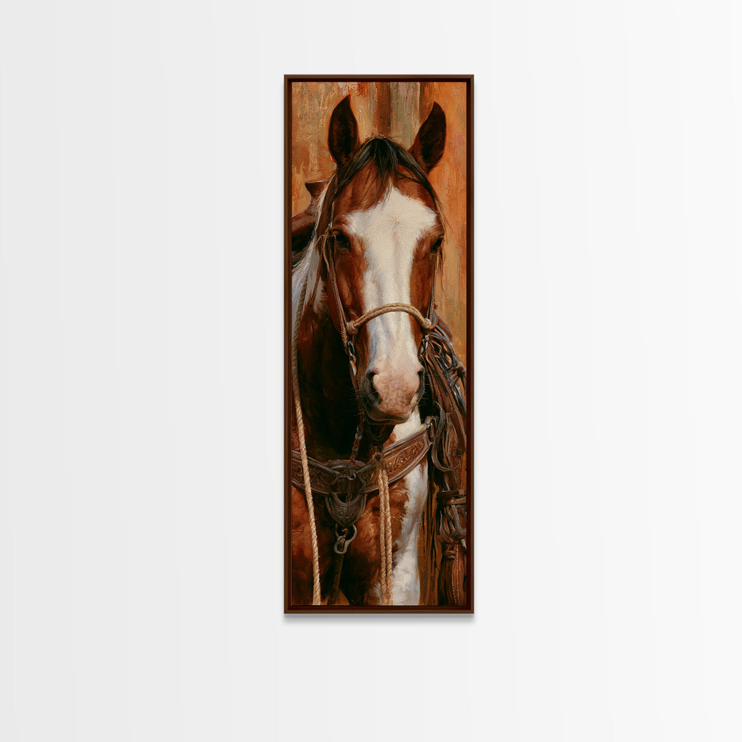 Stable Tools Arranged Like Old Master Still Canvas Print, Equestrian Art, Living Room Decor, Equestrian, Farmhouse Wall Art, EQU-1x3-11