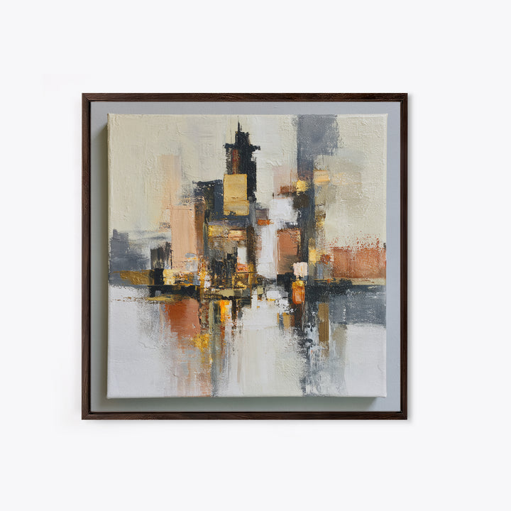 Distorted City Street Canvas Print, Expressionist Art, Room Decor, Living Room Decor, Fine Art, Expression, Printable Wall Art, EXP-1x1-25