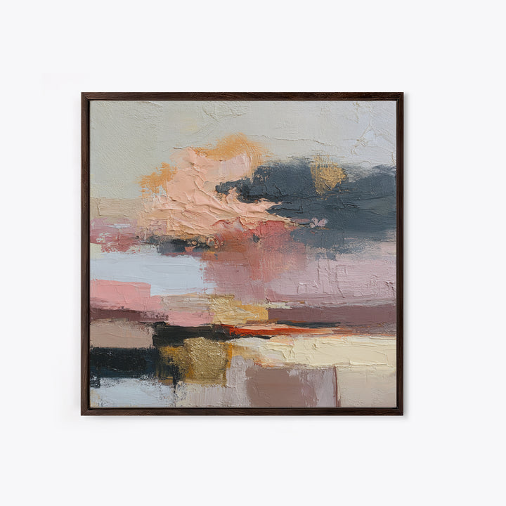 Stormy Landscape Painted Canvas Print, Expressionist Art, Original Art, Living Room Decor, Fine Art, Expression, Modern Art, EXP-1x1-3
