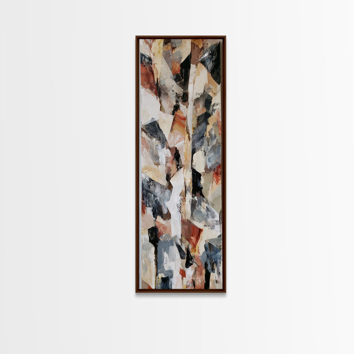 Distorted City Street Canvas Print, Expressionist Art, Minimalist Decor, Living Room Decor, Fine Art, Expression, EXP-1x3-13