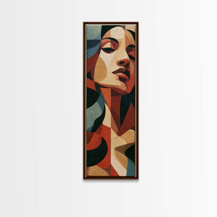 Portrait of a Singer Canvas Print, Expressionist Art, Abstract Wall Art, Living Room Decor, Expression, Gallery Wall Art, EXP-1x3-56
